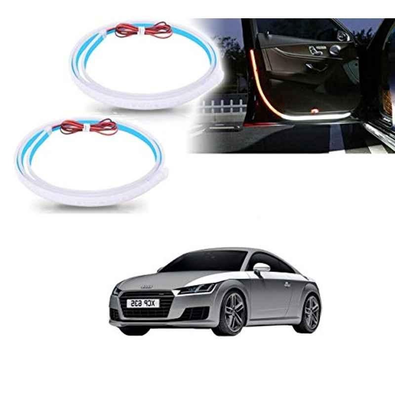Kozdiko 2 Pcs 120cm Car Door Opening Warning LED Strips Safety Light Set for Audi TT