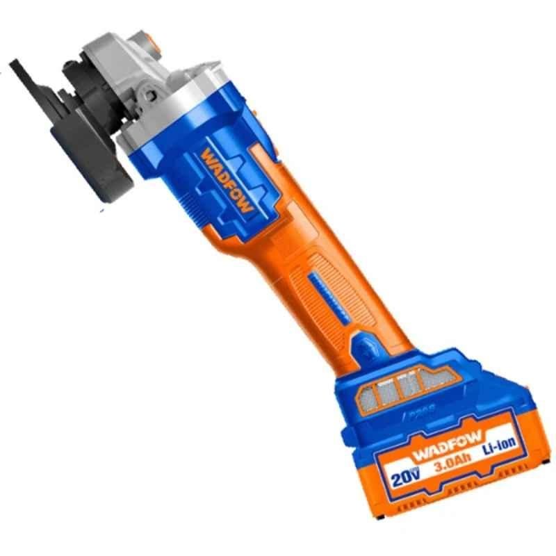 Wadfow 20V 3000 & 8500rpm Li-ion Angle Grinder, WLAPM12