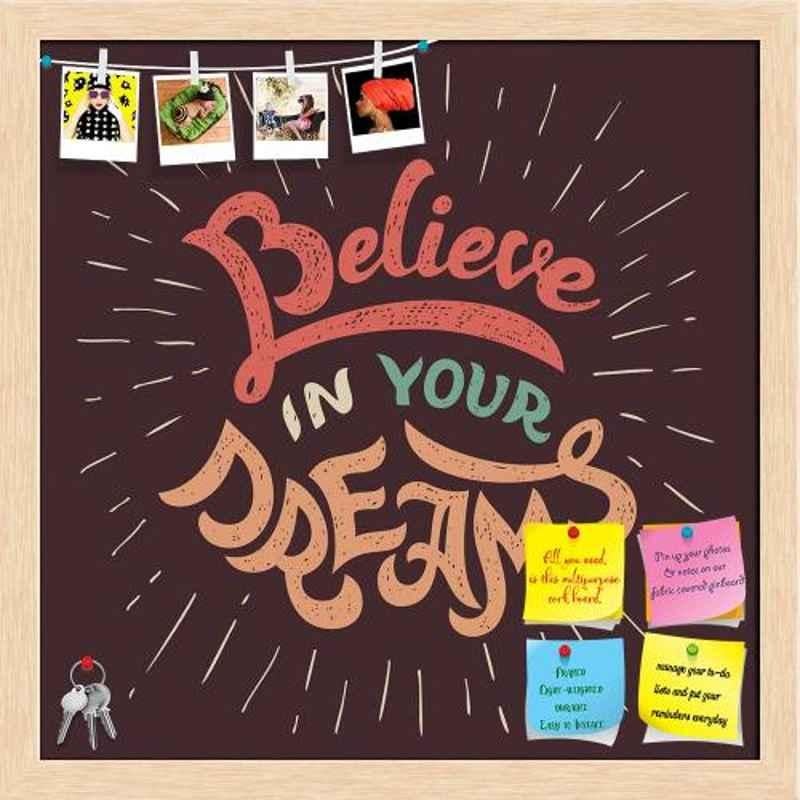 ArtzFolio 30.5x30.5x1cm Natural Brown Printed Bulletin Notice Pin Soft Board, AZSAO40627067BLB_FR_L_01_NB