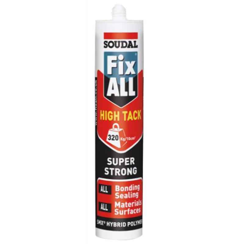 Mccoy Soudal 290ml Fix all High Tack Sealant Cartridge (Pack of 3)