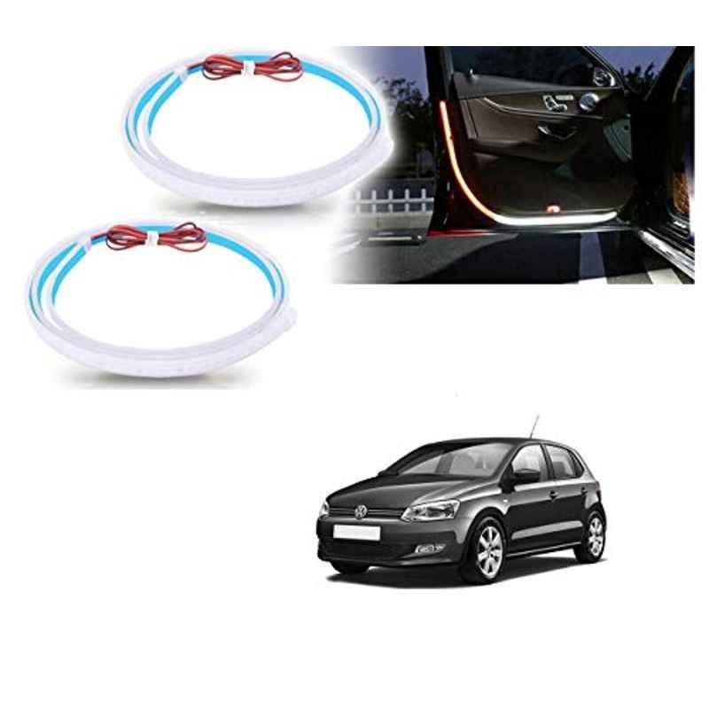 Kozdiko 2 Pcs 120cm Car Door Opening Warning LED Strips Safety Light Set for Volkswagen Polo