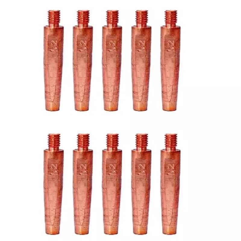 Minachi 6x45mm Copper Alloy CO2 Welding Tip (Pack of 10)