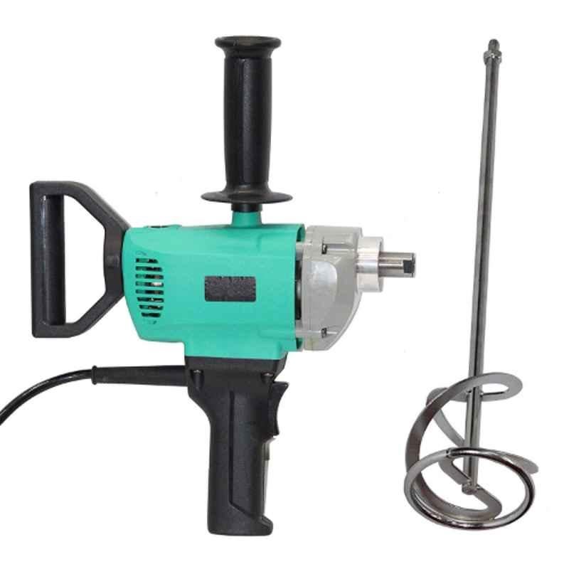 UMG 220V 14mm Electric Stirrer Paint Cement Putty Paste Feed Mixer Blender Multipurpose Stirring Machine Rotary Tool