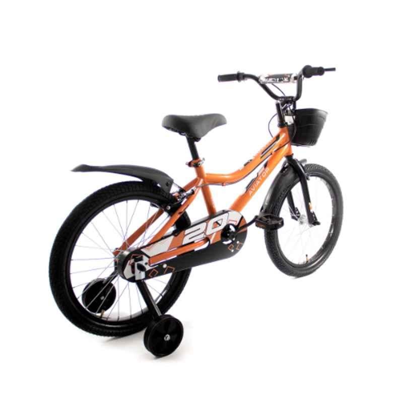 Caya Aviator 20 Metallic Orange Carbon Steel Kids Cycle, Tyre Size: 20 inch