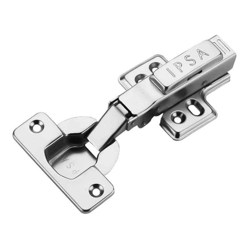 IPSA 19-32mm 0 Crank Steel Full Overlay Auto Cup Hydraulic Cabinet Hinge, 4450T (Pack of 4)