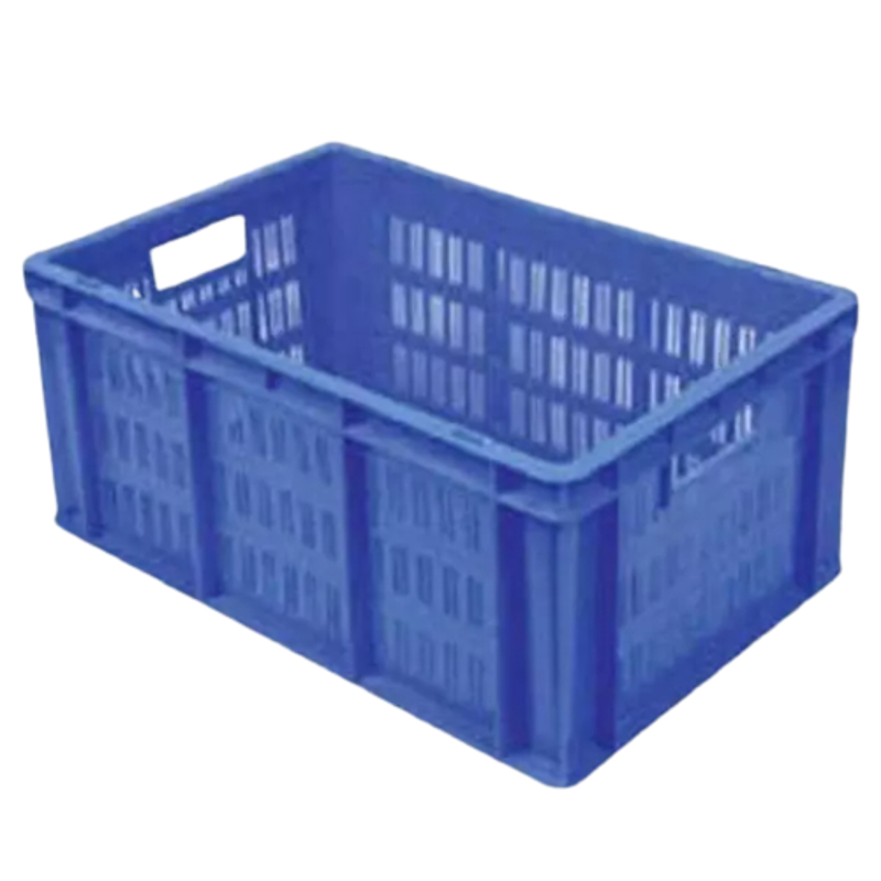 Aristo 500x325x150mm 18.5L Plastic Blue Rectangular Crate, 53150 TP