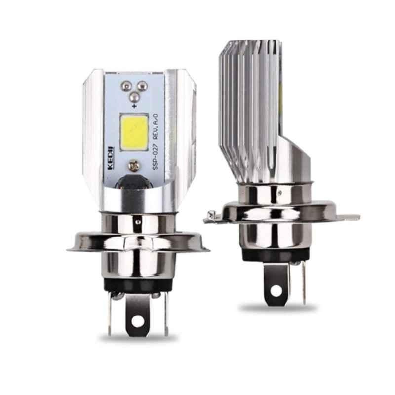AllExtreme EXH4N1B 9W H4 White CREE Projector LED Headlight Bulb