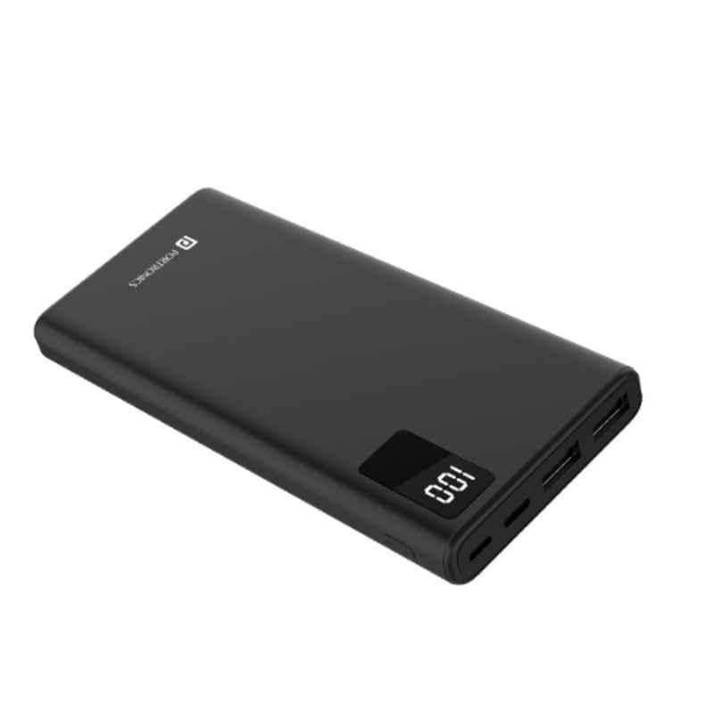 Portronics Power G 10K 10000mAh Black Power Bank, POR-1222