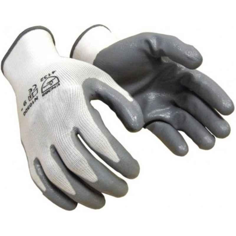 Nitrile Nylon Safety Gloves, Size: Free (Pack of 80)