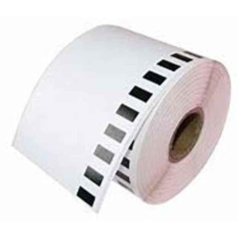 LabelKart 62mmx30m Paper White Direct Thermal Label Roll for Brother DK-2205 Printer