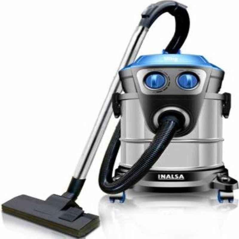 Inalsa Ultra WD21 1600W Black & Blue Wet & Dry Vacuum Cleaner