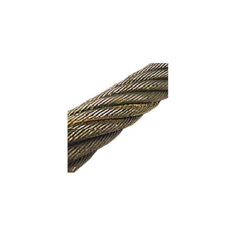 Mahadev 30mm WSC Galvanised Steel Wire Rope, Size 18x7, Length: 1000 m
