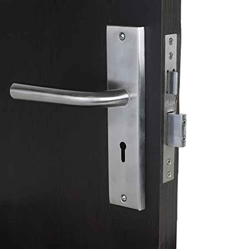 Homexpert MG1106 8 inch 60mm Stainless Steel Silver Ky Plate Mortise Door Lock Set