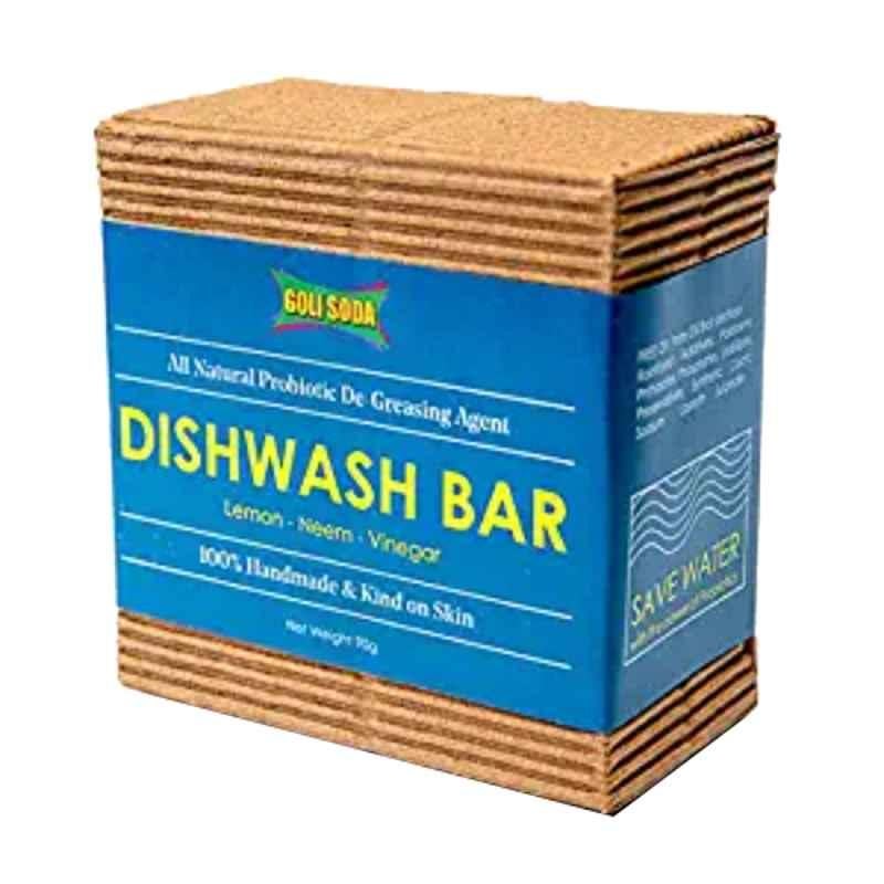 Goli Soda 90g All Natural Probiotics Dishwash Bar, GSDW001