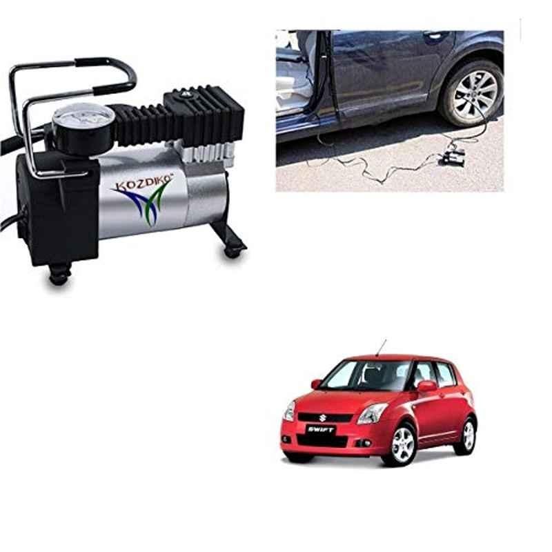 Kozdiko 12V DC Heavy Duty Metal Tyre Inflator for Maruti Suzuki Old Swift, Tyre_Inflator_D97
