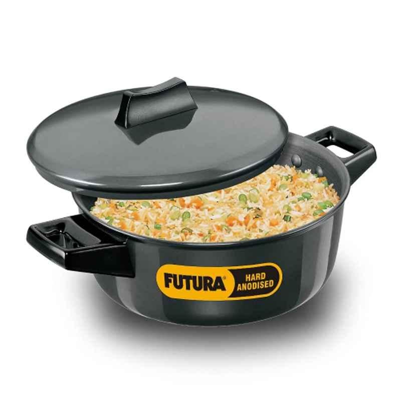 Hawkins Futura 2L 20cm Hard Anodised Cook n Serve Bowl with Lid, ACB 20