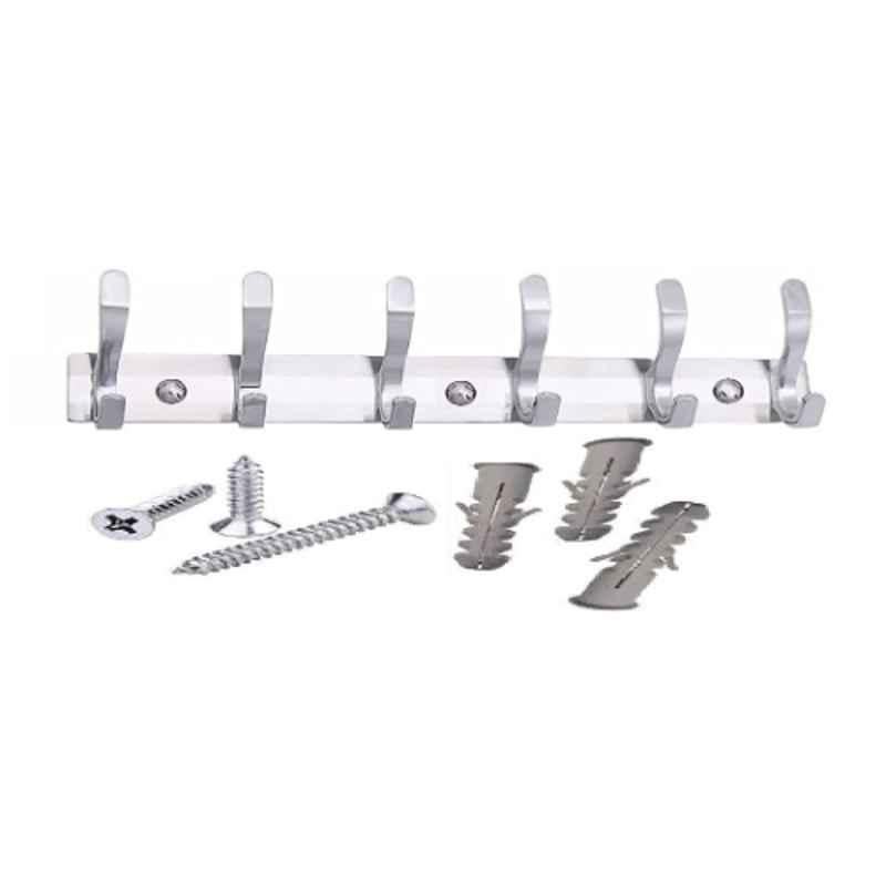 6 Pin Stainless Steel & Aluminum Cloth Hanger, CHK206SS