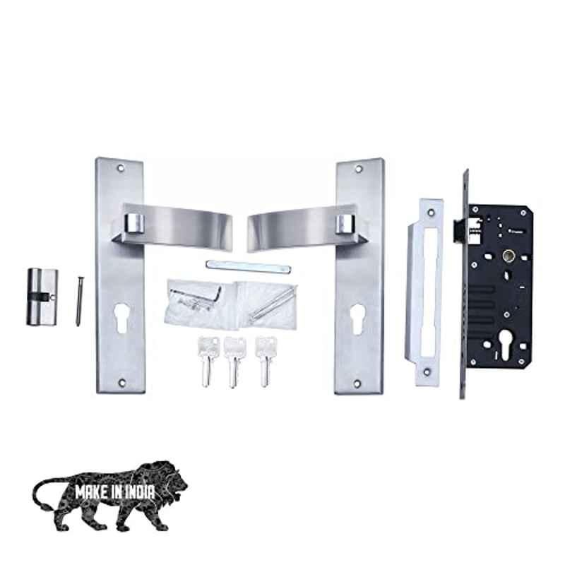 Voltizi Vespa 10 inch â€ŽStainless Steel 304 Matt Finish Mortise Door Lock with Door Handle Lock Set