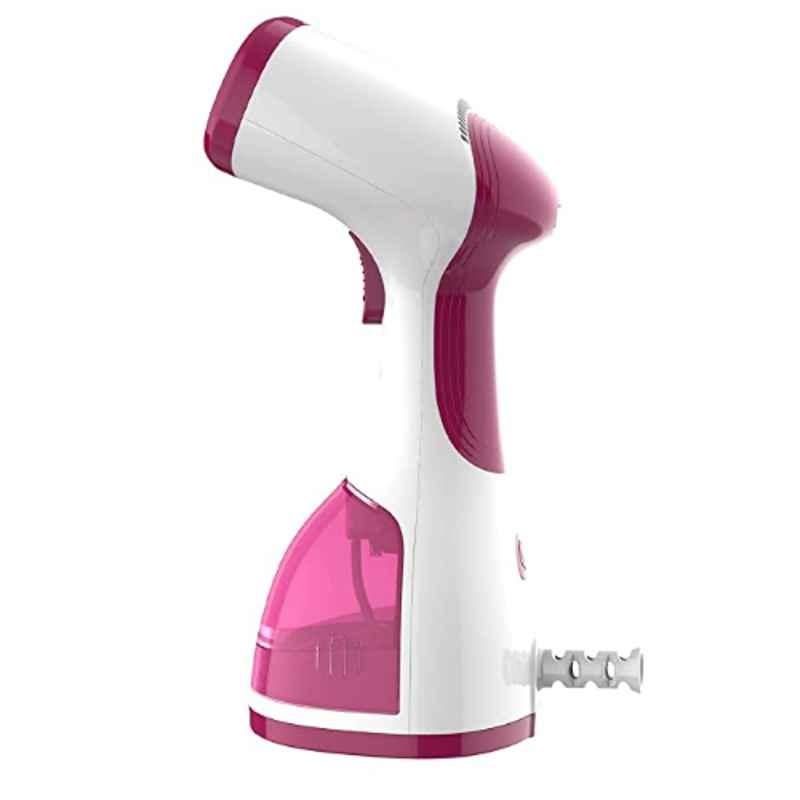 Inalsa 1200W White & Pink Handheld Garment Steamer