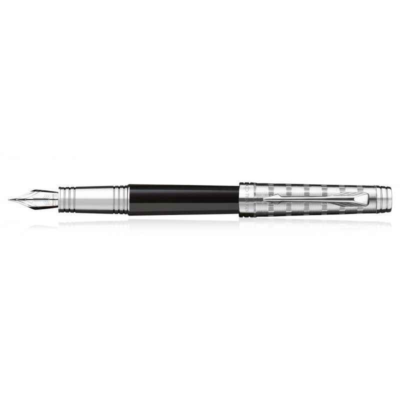 Parker Premier Cust Tartan Fine Nib St Fountain Pen, 9000014135