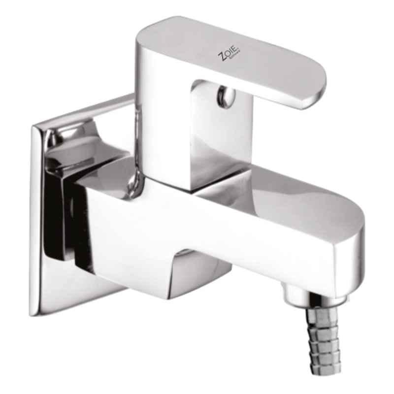 Zoie Olive Brass Silver Chrome Finish Nozzle Bib Cock, Z21025