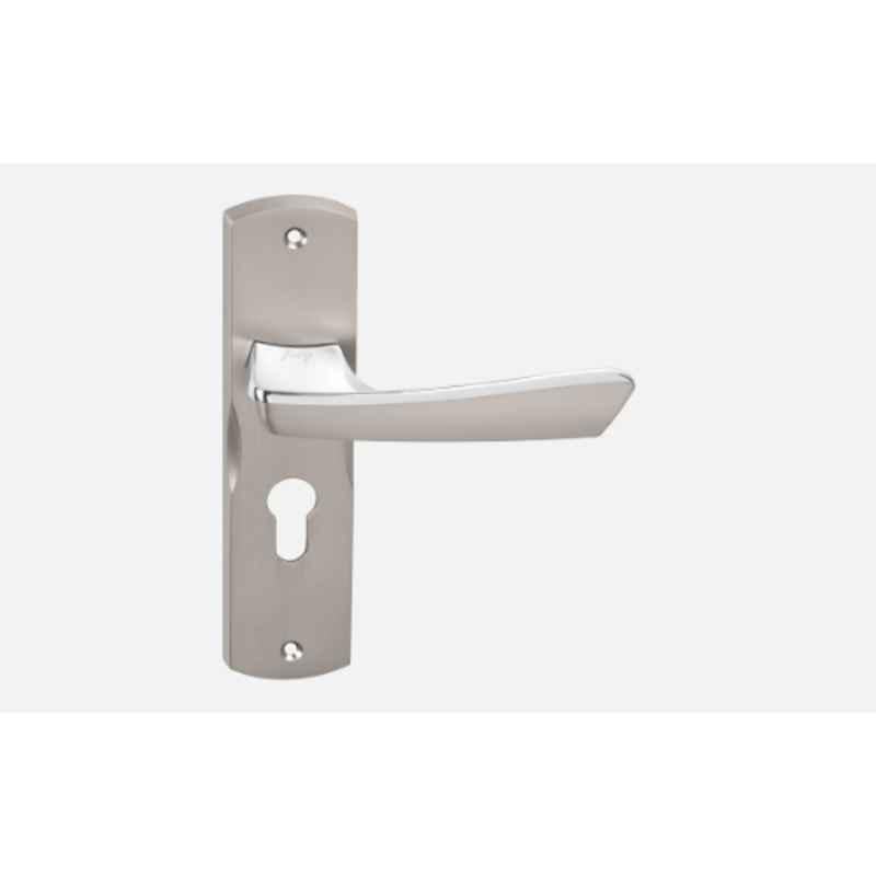 Jolly Modena 8 inch Stainless Steel MAB Finish Mortise Door Handle Set with Lock Body, MBSN-CP