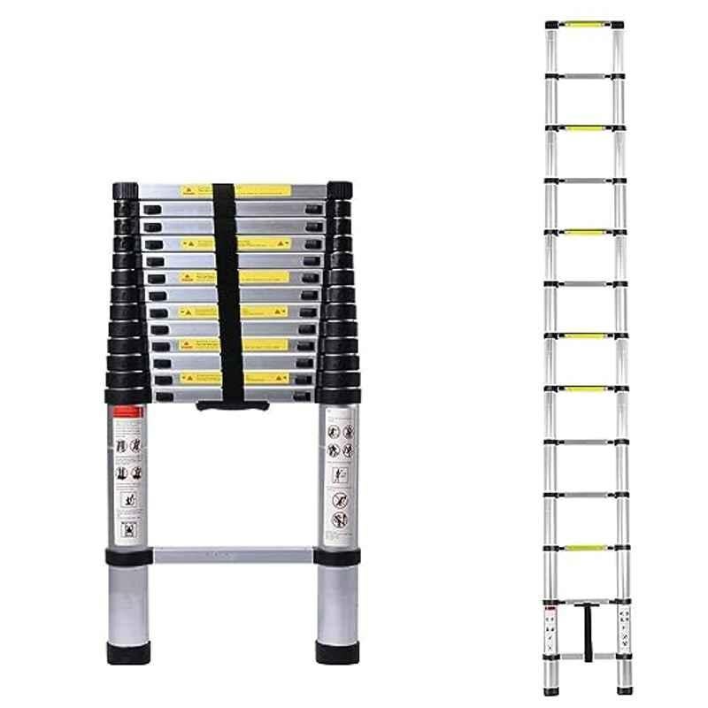 Welbuilt 150kg 14 Step Aluminium Multipurpose & Portable Telescopic Ladder with 4.1m Extended Height