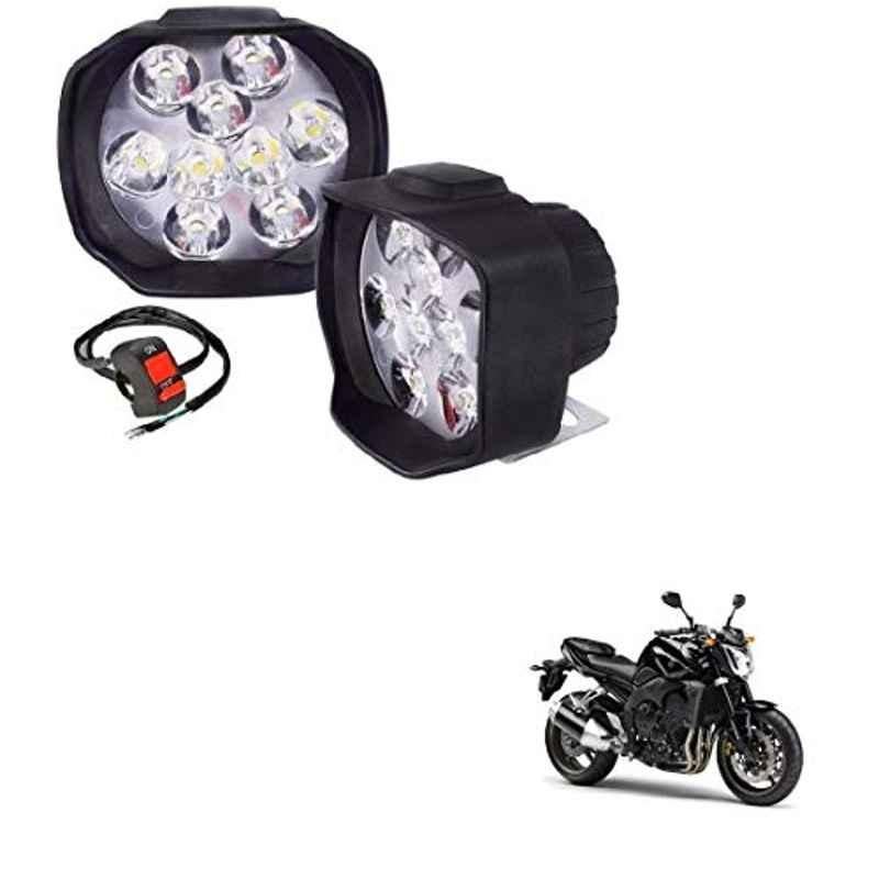 Kozdiko 2 Pcs Sheen 15W 9 LED 6000k Transformer Bumble Bee Style LED Fog Light Set for Yamaha FZI, koz_81399