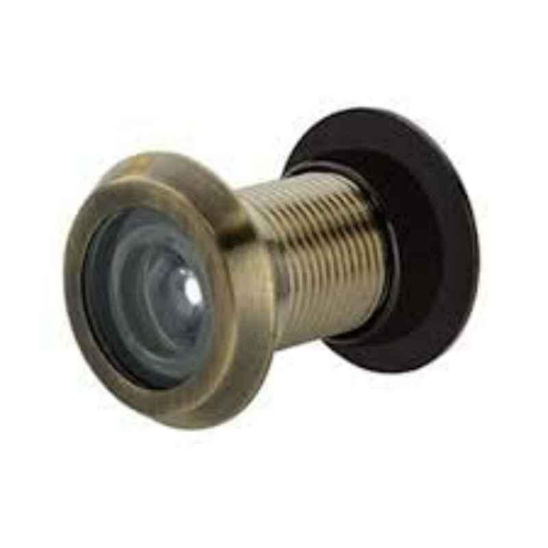 Implemental 2 inch Brass Antique Finish Round Door Eye Viewer (Pack of 10)