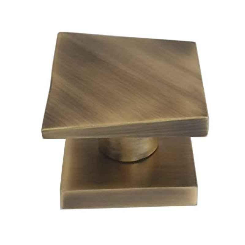 Aquieen MH-506 Malleable Antique Square Mortise Handle Set with 2 Stage Cylindrical Lock & 3 Keys
