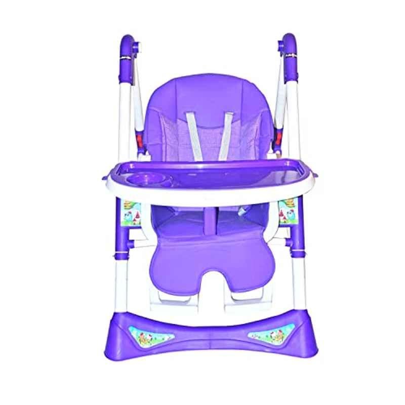 Safe-O-Kid Purple Recliner Feeding High Chair for Babies with Tray & Safety Belt, SOK9MARSHCHR001