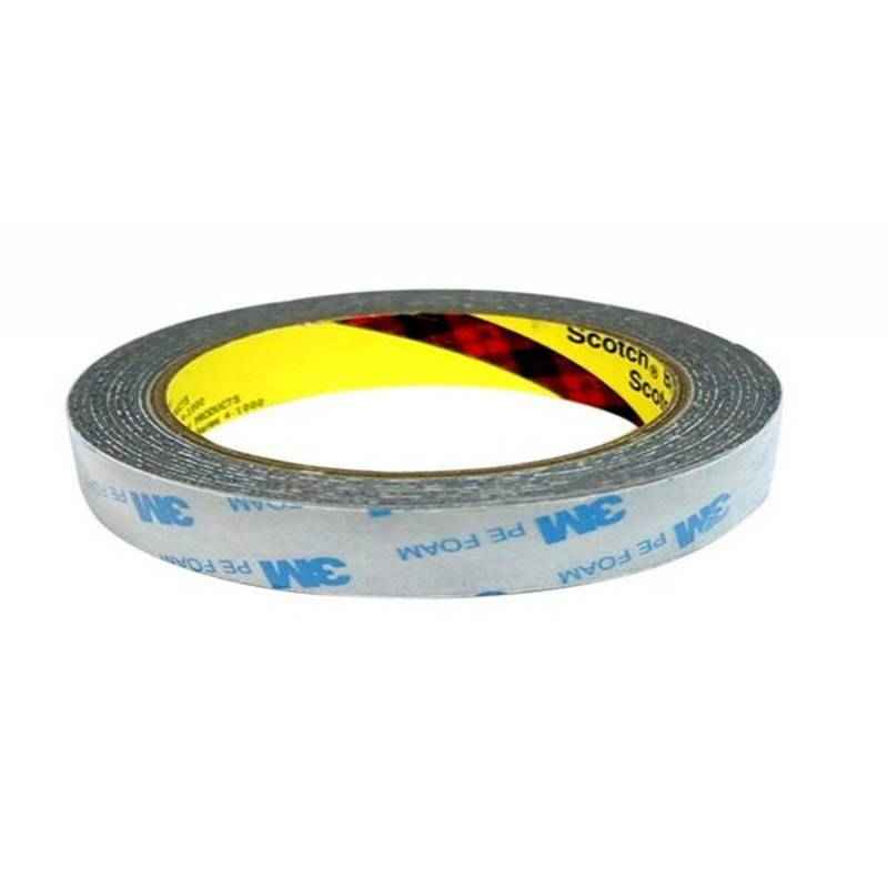 3M 1600 IG Pe Foam Double Sided Tape, 12mmx11mx1.1mm