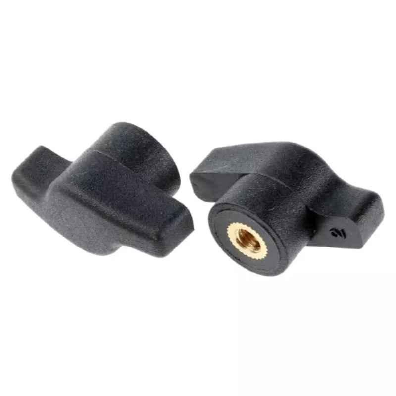 RS Pro M5 Black Wing Clamping Knob, 478838