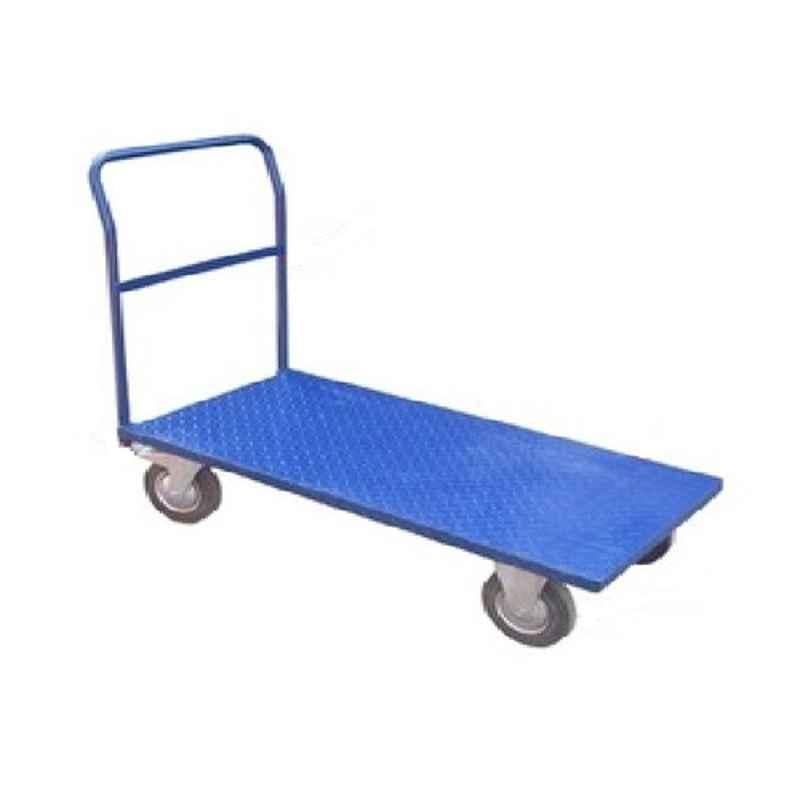 DeSoL 2x3 inch Mild Steel Material Handling Industrial Platform Trolley, Load Capacity: 300 kg