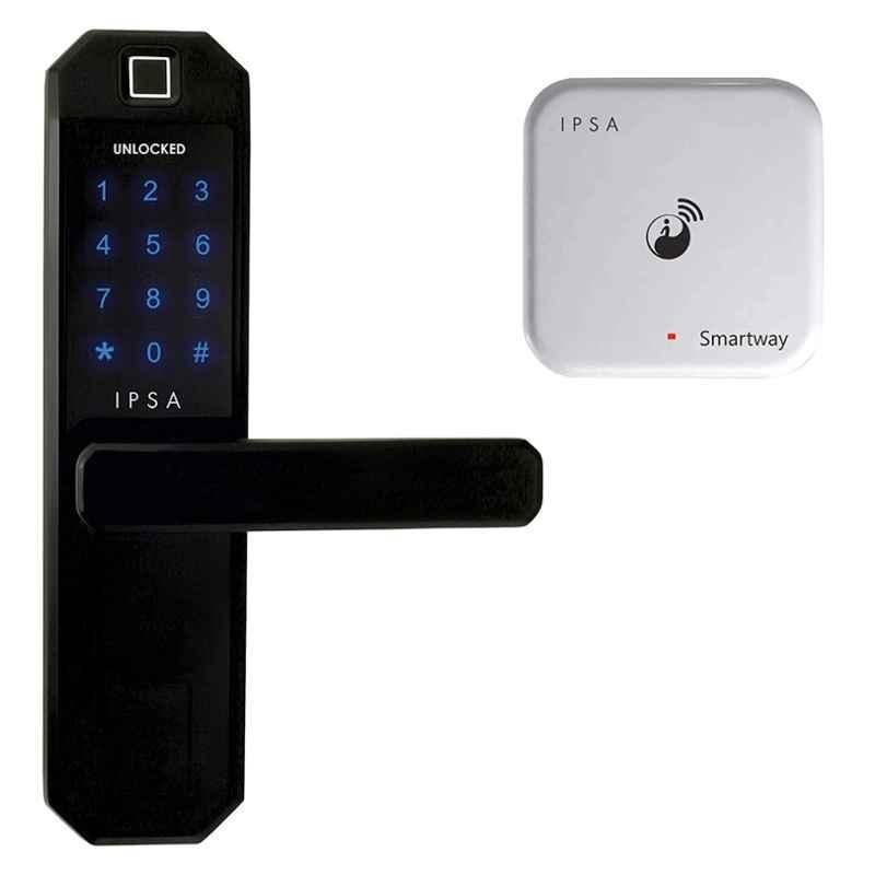 IPSA Black Steel Series OTP Time Bound Access Audit Trail 30 Smart Lock, 15591