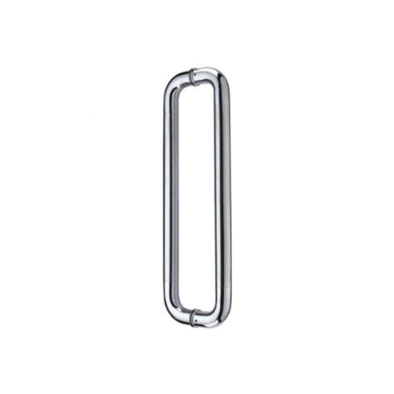 Smart Shophar 2 Pcs 10 inch Stainless Steel Silver Bocaro Glass Pipe Handle, SHA40PH-BOCA-SL10-S1 (Pack of 3)