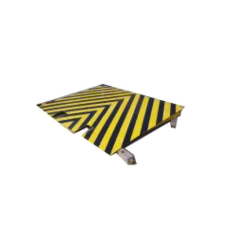 DeSOL 10 Ton Mild Steel Manual Black & Yellow Portable Container Ramp