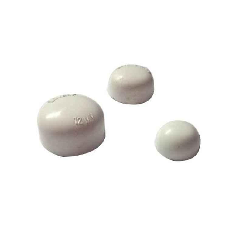 Lovely 12mm Plastic Round Shape Bolt Cover (Pack of 50)