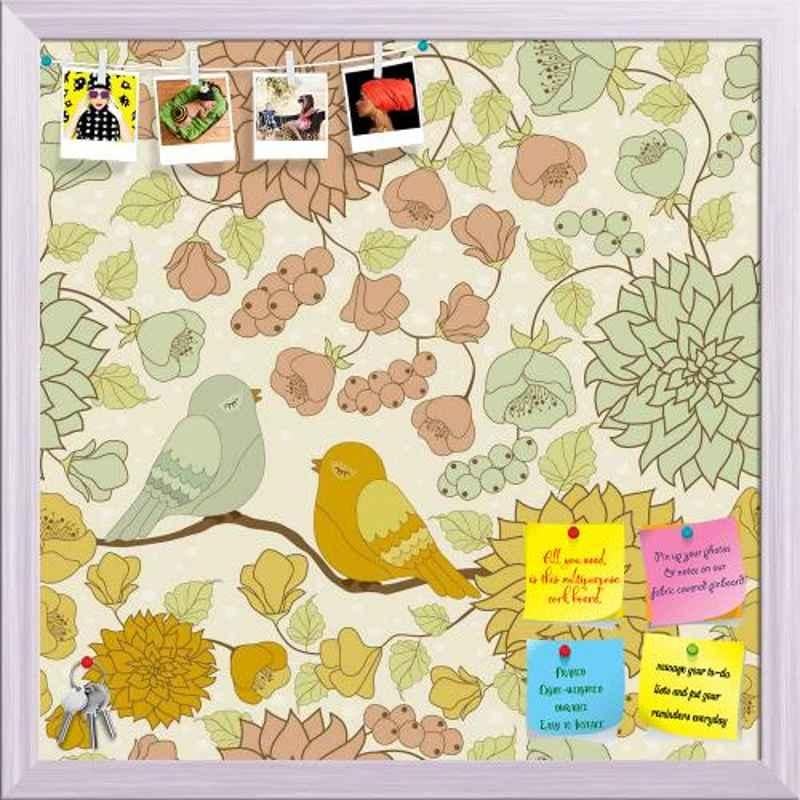 ArtzFolio 50.8x50.8x1cm White Printed Bulletin Notice Pin Soft Board, AZSAO25235693BLB_FR_L_03_WH