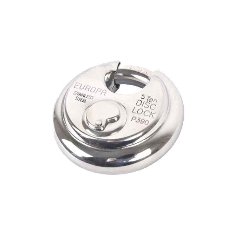 Europa 14mm 14 Pin Stainless Steel High Security Disc Padlock, P390
