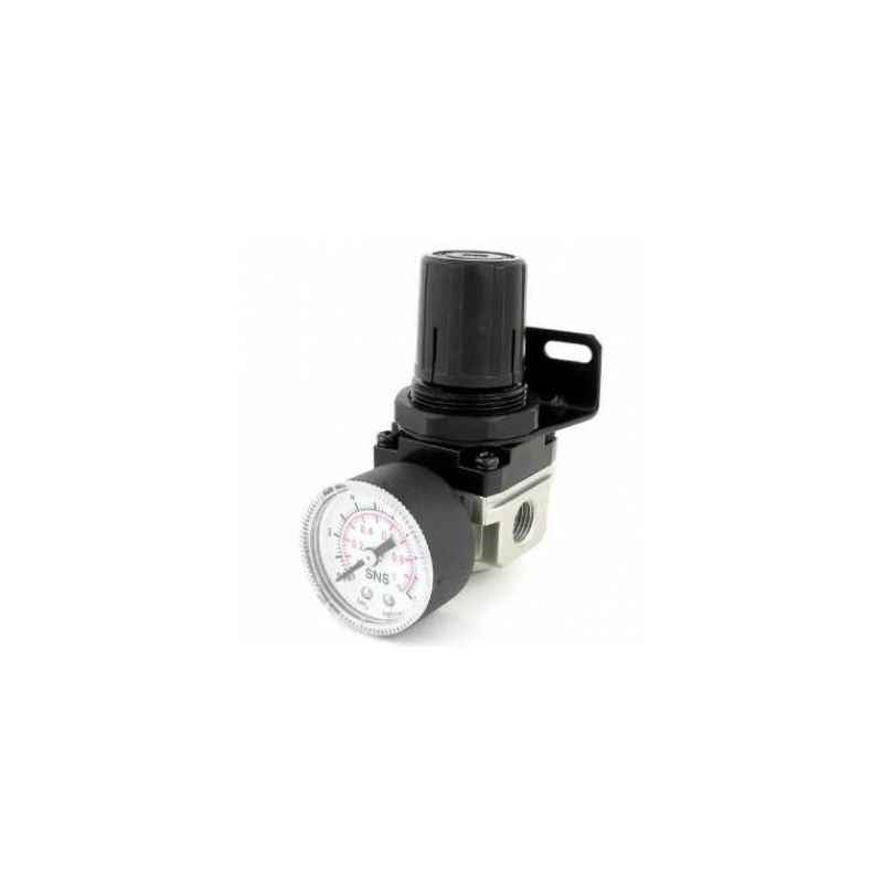 Akari 1/4 Inch AR Series Air Regulator with Gauge, AR2000-02