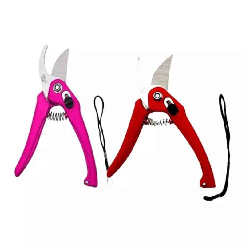 Sky Blue 0.98 inch Iron Bypass Pruner, SBPRUNERMDX0248 (Pack of 2)