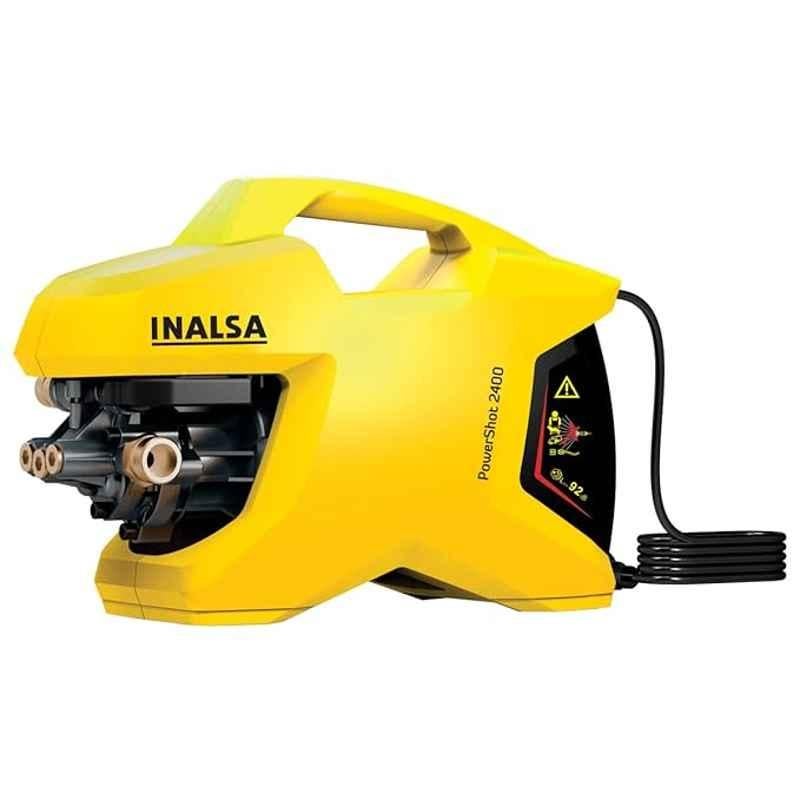 Inalsa â€ŽPowershot 2400W 135 bar Black & Yellow High Pressure Washer