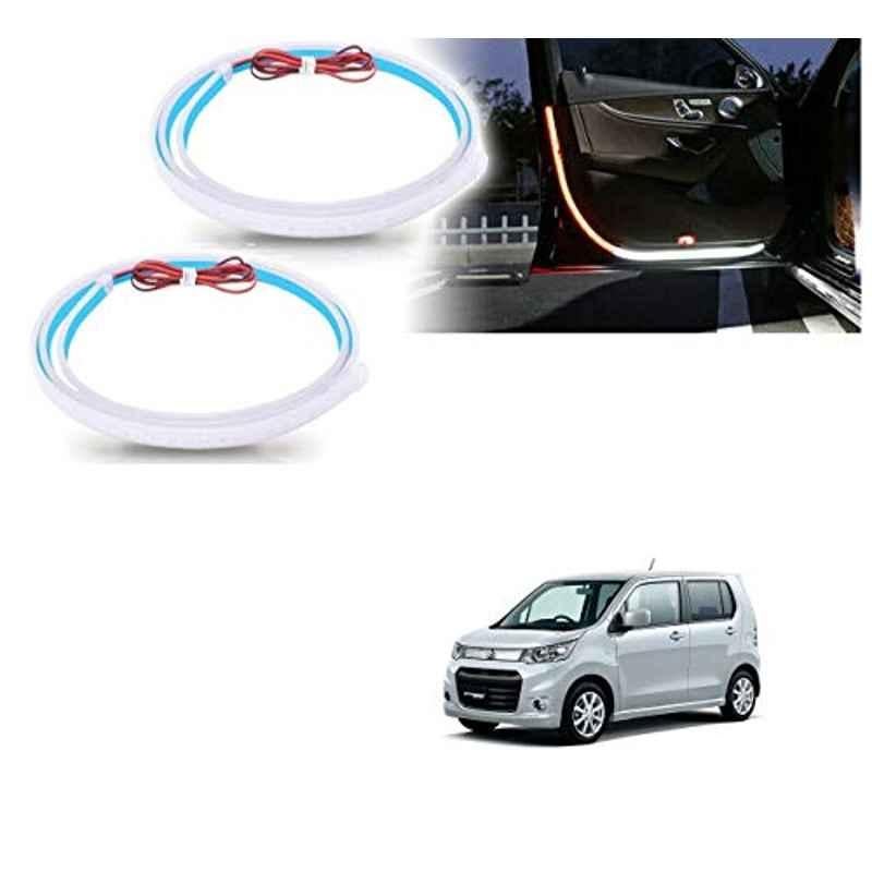 Kozdiko 2 Pcs 120cm Car Door Opening Warning LED Strips Safety Light Set for Maruti Suzuki WagonR Stingray