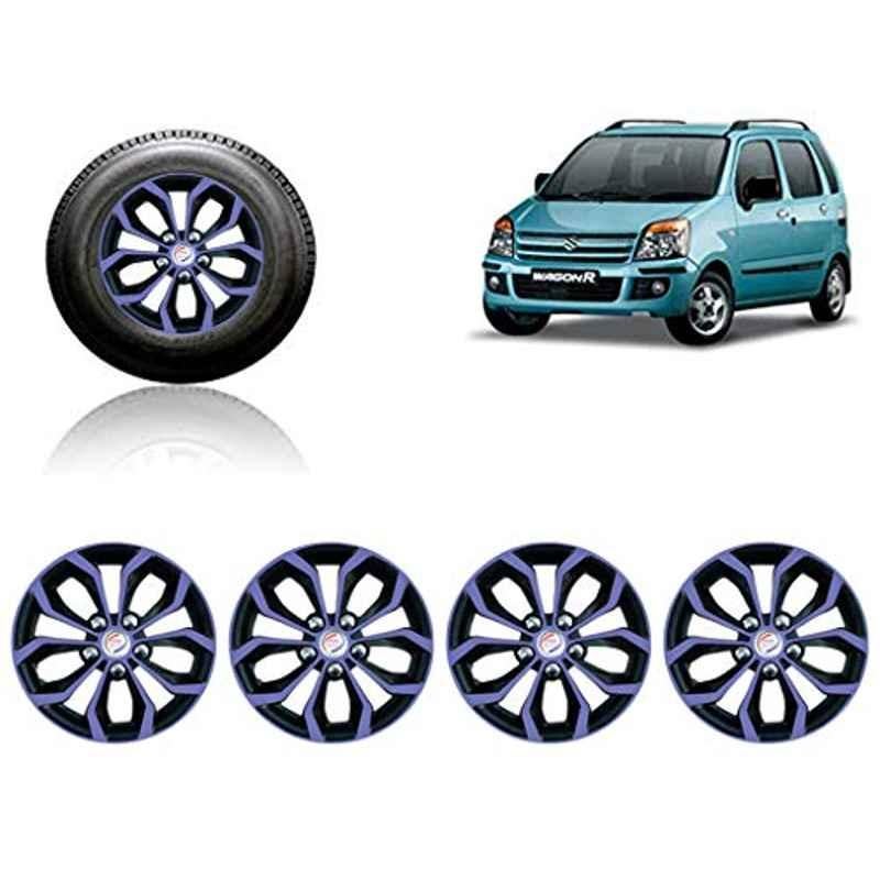 Auto Pearl 4 Pcs 13 inch ABS Violet & Black Car Wheel Cover Set for Maruti Suzuki Wagon R