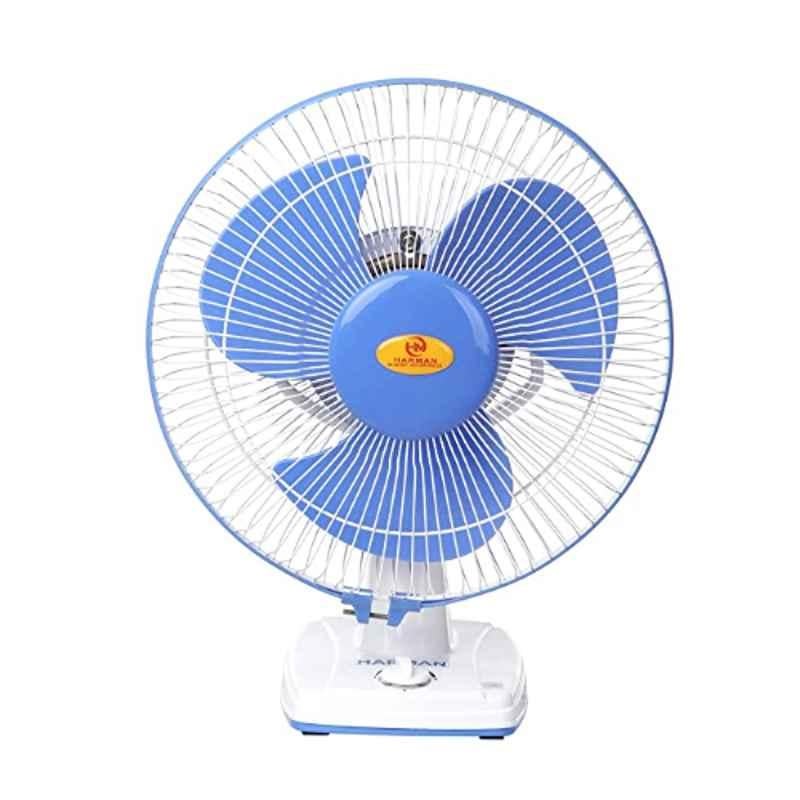HM 70W 12 inch 2400rpm Blue 3 Blade Wall Cum Table Fan, Sweep: 300 mm