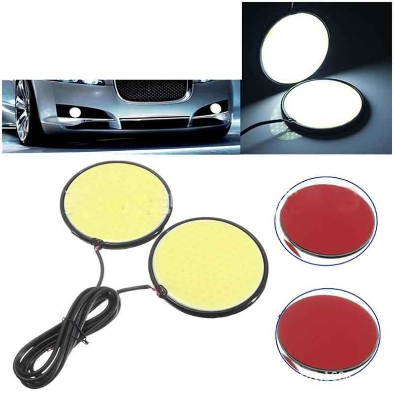 AllExtreme EXWFWI2 26W 3.26 inch Round Super Bright White Waterproof COB LED Fog Light without Indicator (Pack of 2)