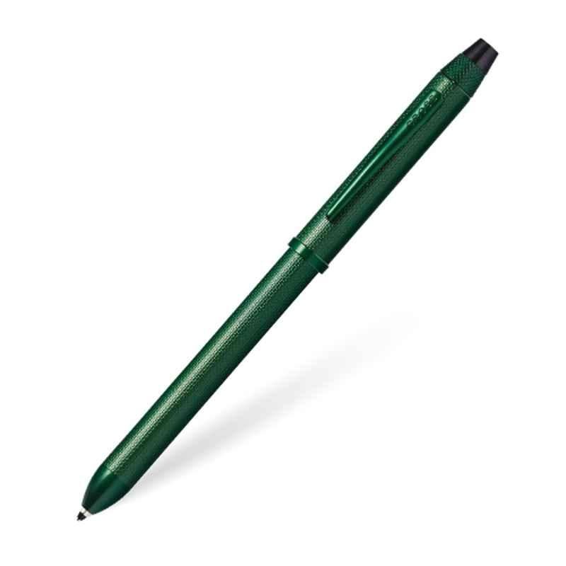 Cross Tech3 Plus  Black Ink Matte Green PVD Finish Multifunction Pen with 1 Pc Black Refill & 3 Writing Tips Set, AT0090-24