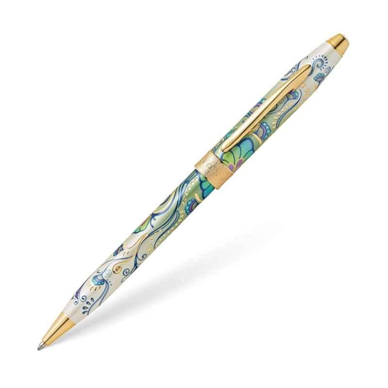Cross Botanica Black Ink Green Daylily Ballpoint Pen with 1 Pc Black xxlarge Tip Set, AT0642-4