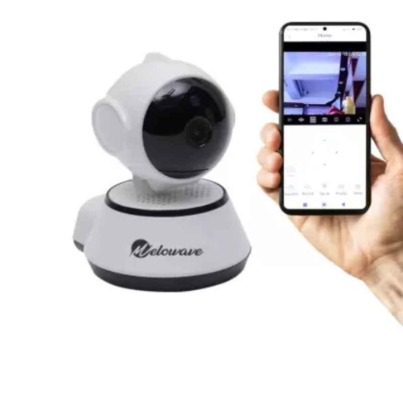 Melowave Smarthome Live View PTZ Indoor Smart Wifi Camera with Two Way Intercom, Alarm & Motion Detect (128 GB, 1 Channel)